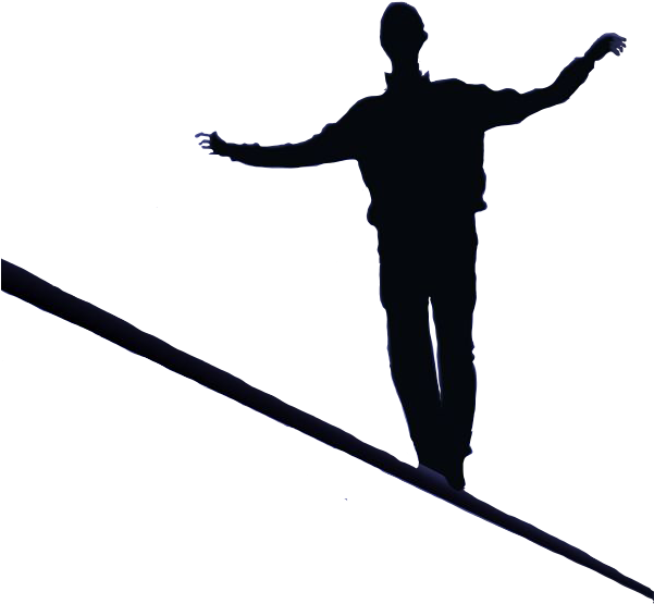 Tightrope Walking Beneath Heaven - Vr City View Rope Crossing - Cardboard Vr Games (600x635), Png Download