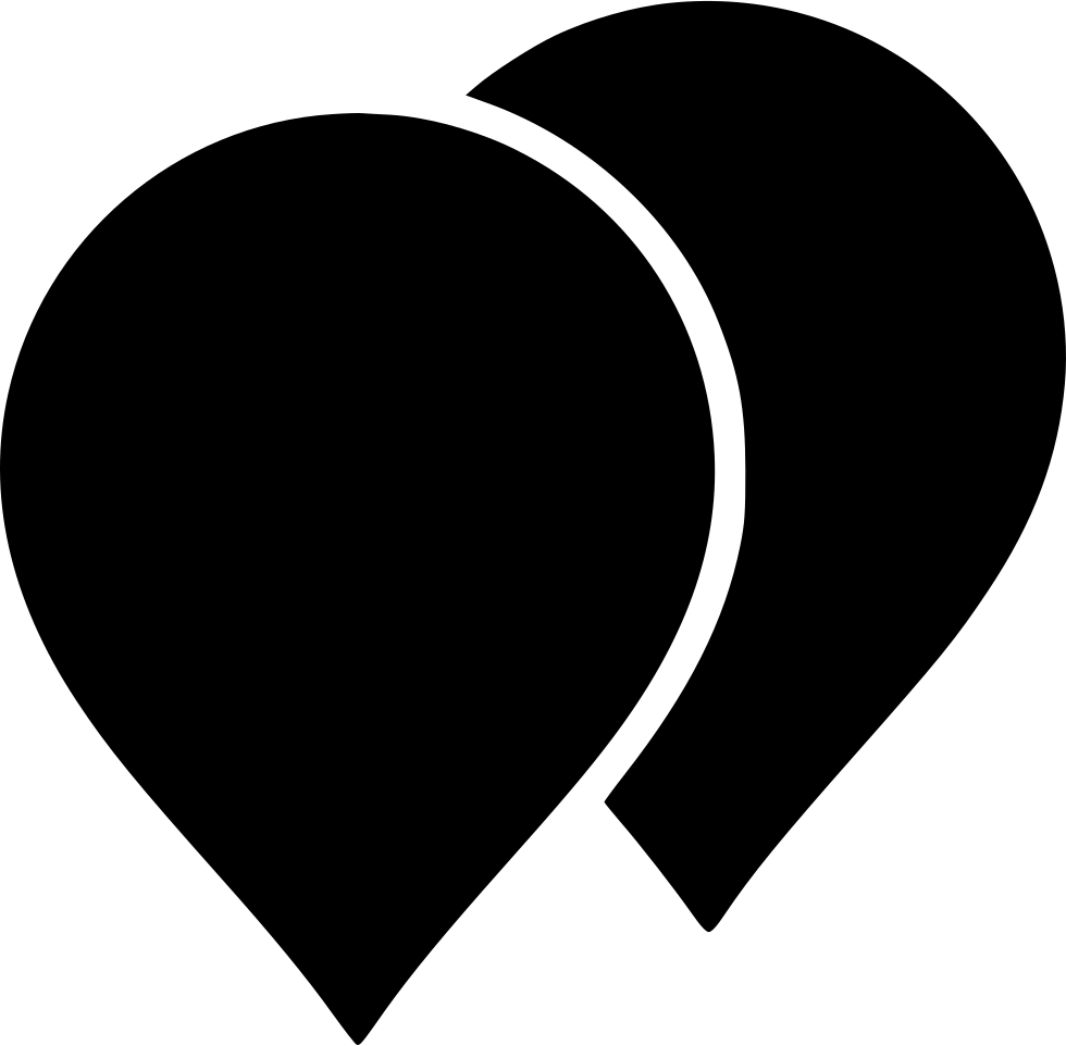 Map Pointers Comments - Heart (980x962), Png Download