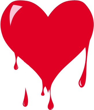 Bleeding Heart Clipart Png (325x390), Png Download