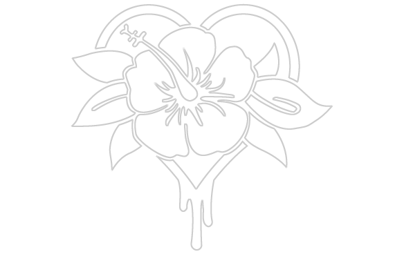 Inbloom Sticker 12,7 X 12,7 Cm Herz Blume - Rot (584x368), Png Download