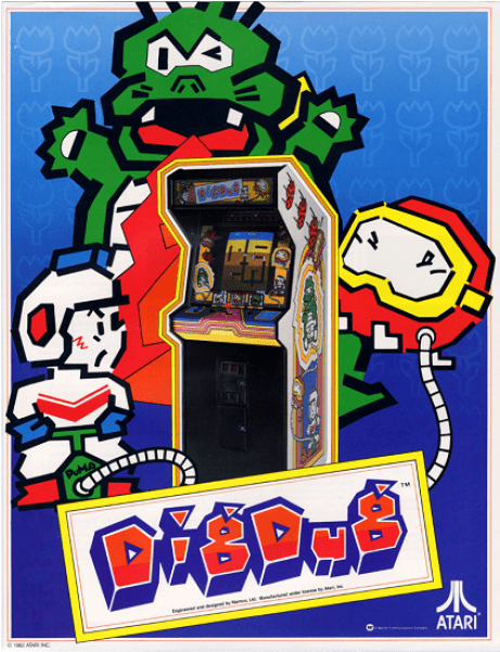 Dig Dug High Score Save Kit Installation Manual - Dig Dug Arcade Flyer (600x600), Png Download