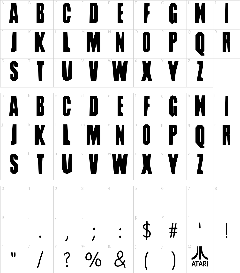 Dig Dug Font - Font (1000x1150), Png Download