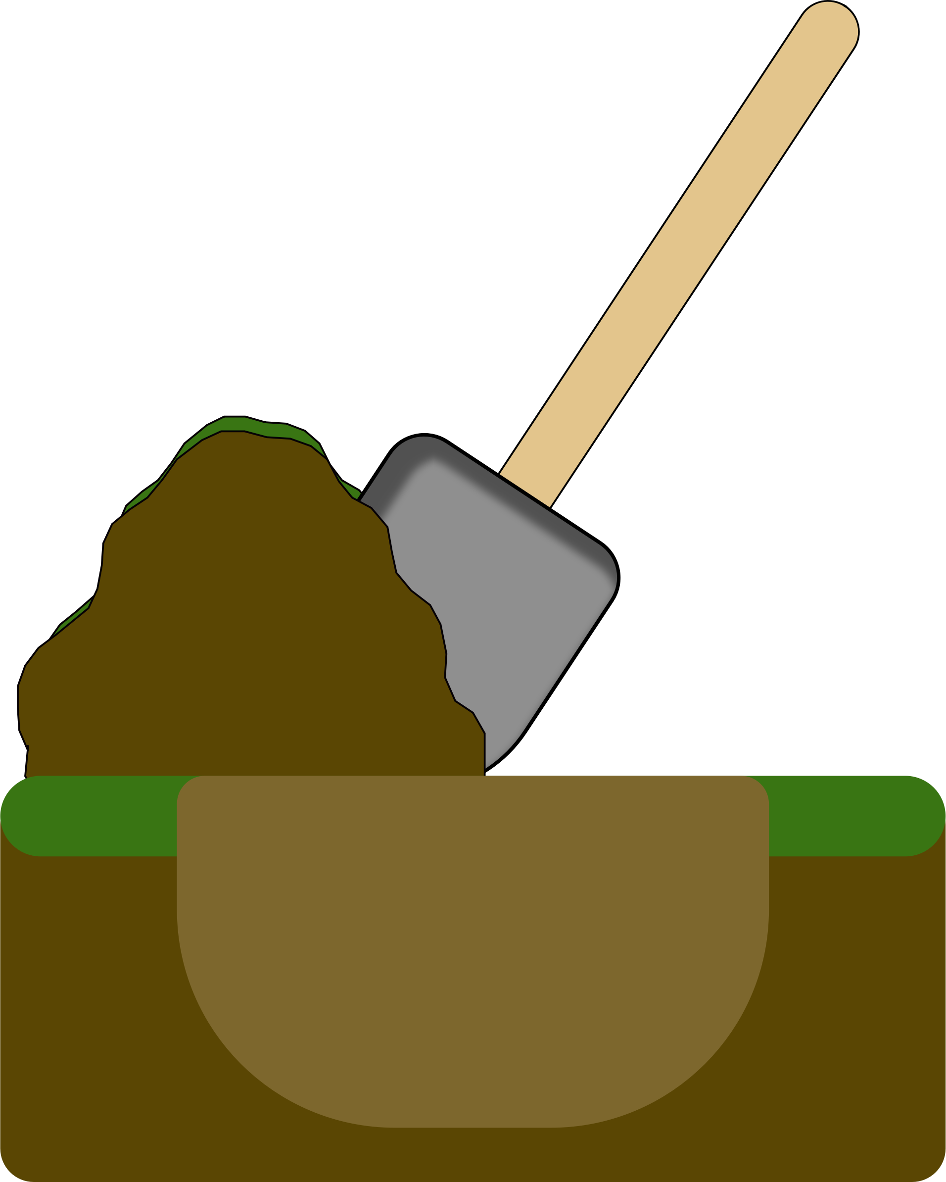 Istock Royalty Payment Hole/pile Cartoon - Dig Hole Clipart (601x750), Png Download