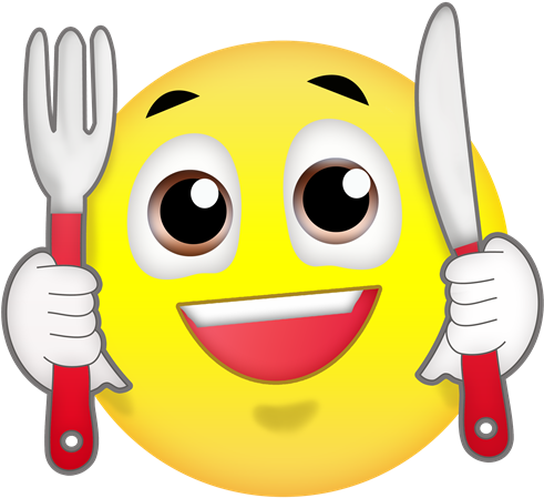 Free Ready To Eat Emoji - Ready To Eat Emoji (515x480), Png Download