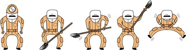 Dig Dug Mustachios Concept - Dig Dug (700x200), Png Download