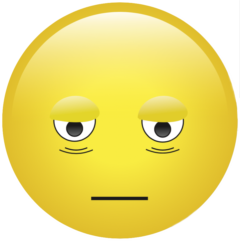 Tired Face - Student (826x827), Png Download