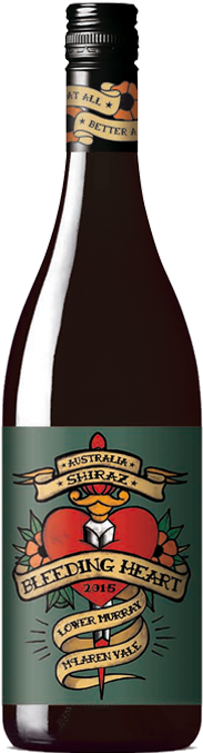 Bleeding Heart Shiraz - Taltarni Cabernet-merlot Three Monks (350x700), Png Download
