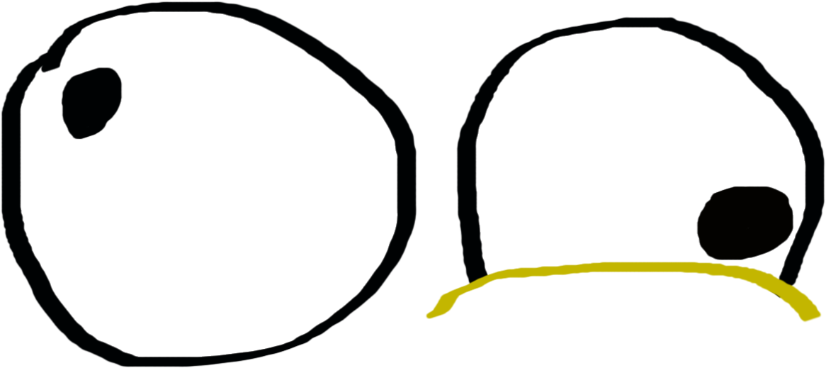 Crazy Eyes Png (1236x647), Png Download