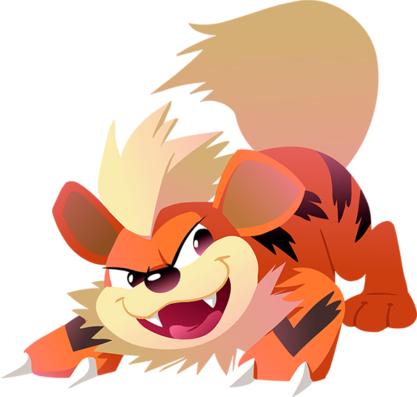 Growlithe - Pokemon Growlithe (600x571), Png Download
