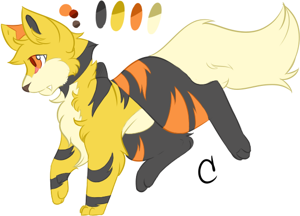 Shinx X Growlithe - Shinx (637x449), Png Download