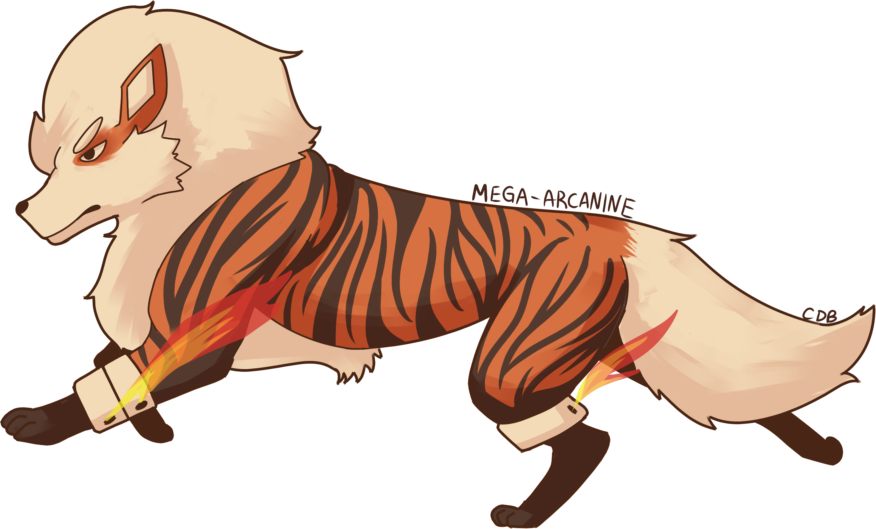 “i Eat Legends ” - Mega Arcanine (2939x1776), Png Download