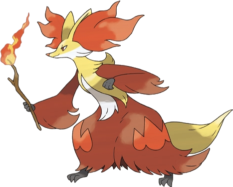 655 - Pokemon Delphox (500x500), Png Download