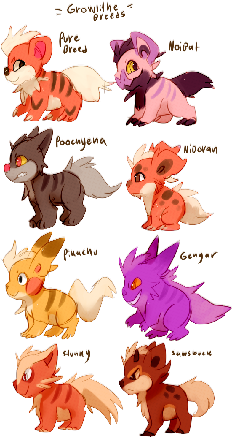 Growlithe Crossbreeding I Really Wish Future Pokemon (821x1488), Png Download