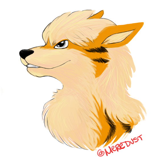 Arcanine Fanart - Library (600x602), Png Download