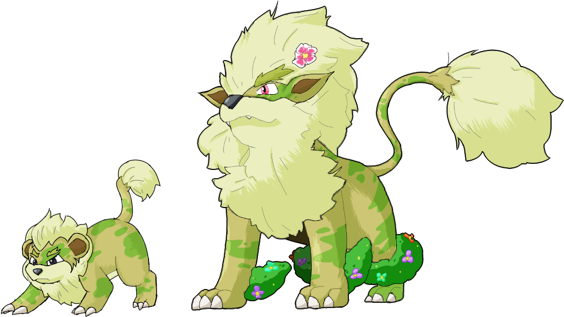 I Made Them Into Grass Types - Fairy (1230x703), Png Download