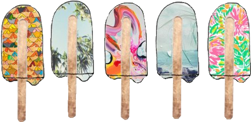 Fun To Watercolor Different Designs - Ice Cream Tumblr Png (500x244), Png Download