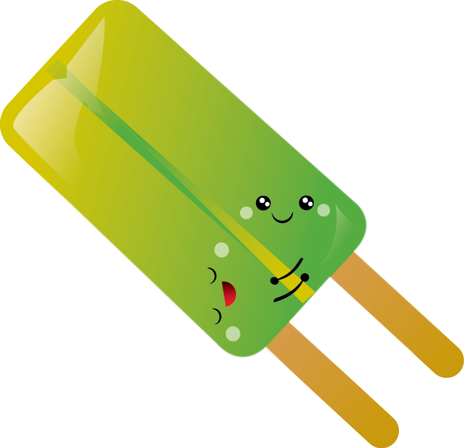 Green Clipart Popsicle - Cartoon Popsicle (920x889), Png Download