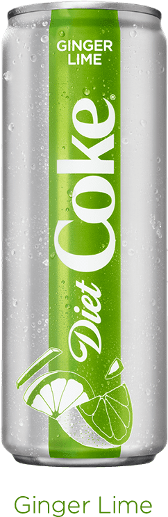 Ginger Lime Diet Coke (335x743), Png Download