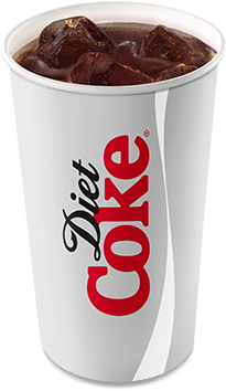 Mcdonalds Medium Diet Coke (444x507), Png Download