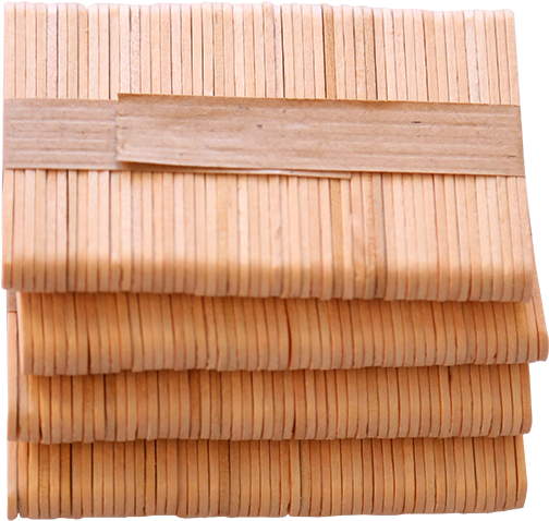 White Birchwood Custom Popsicle Sticks Ice Cream Sticks - Plywood (750x750), Png Download