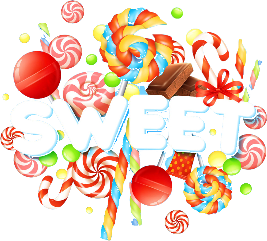 Image Black And White Stock Candy Sweetness Clip Art - Visions Of Sugarplums, A Candy Coloring Book (999x994), Png Download