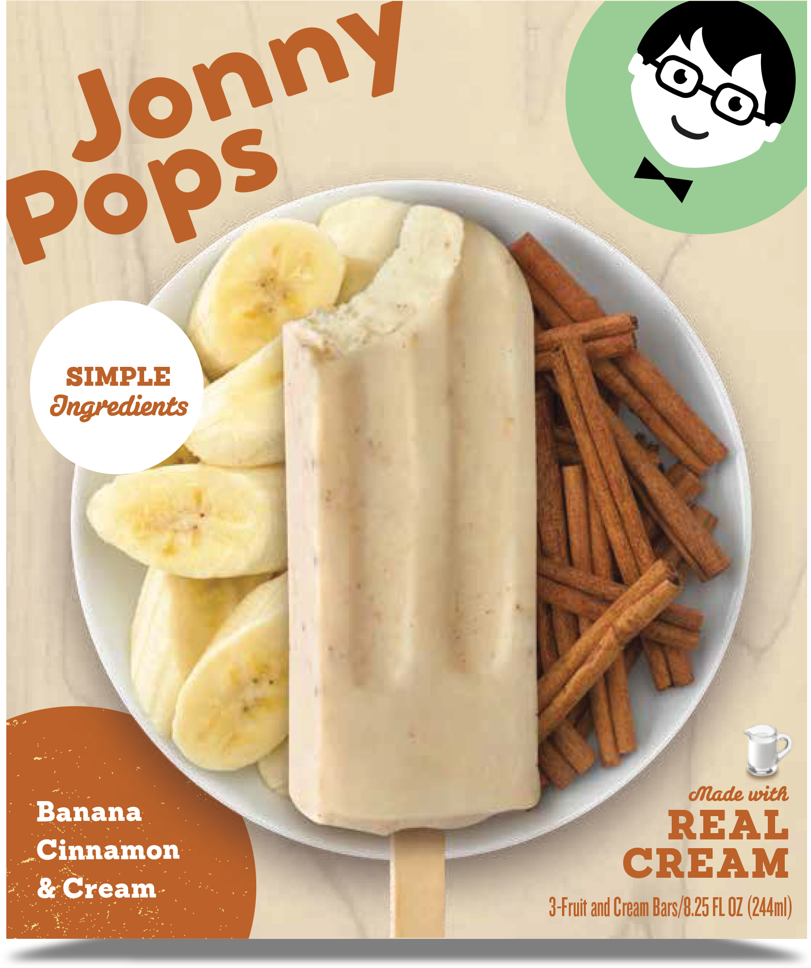 Fruit First - Jonny Pops (2274x2469), Png Download