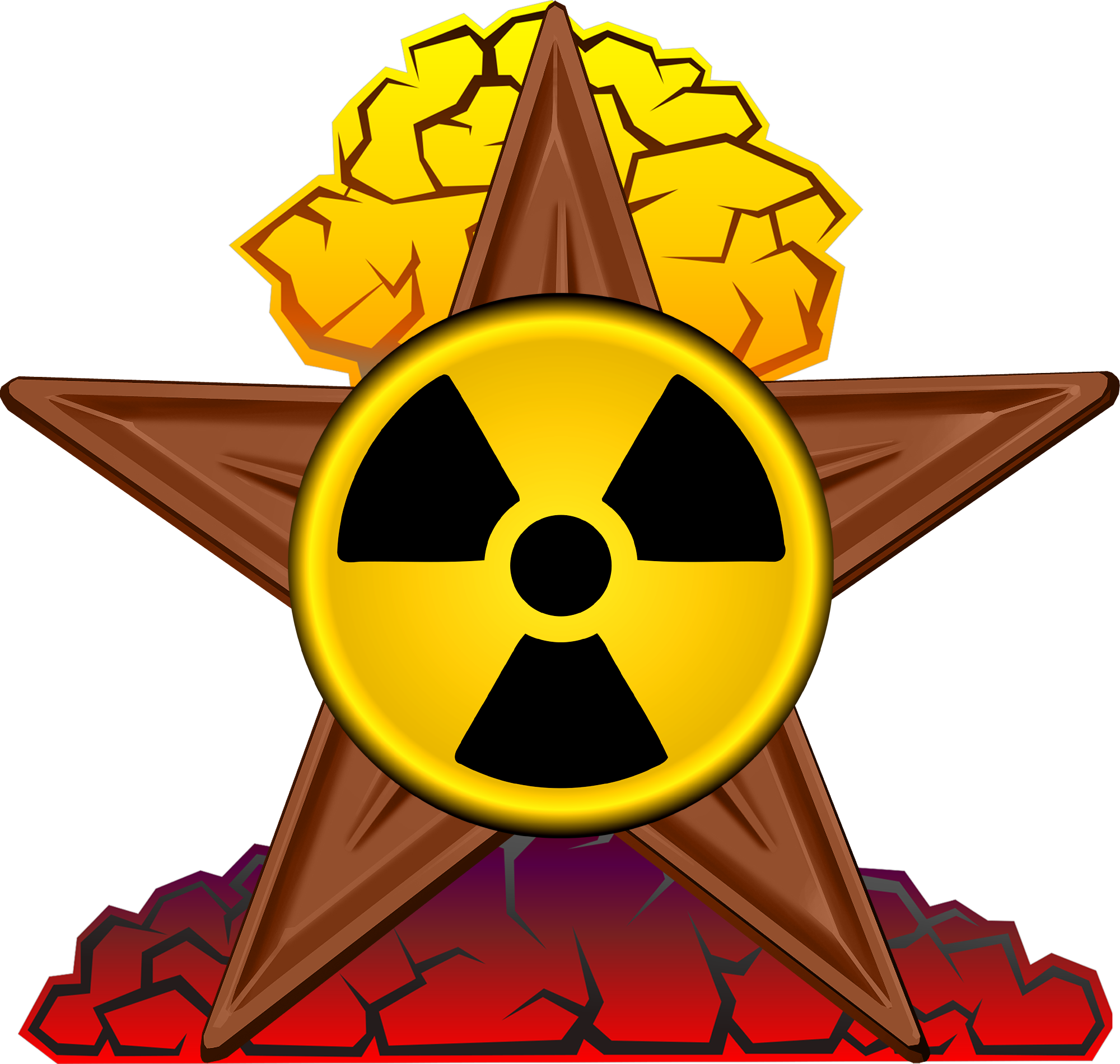 Nuclear Barnstar Hires - Simple Fallout Posters (2000x1900), Png Download