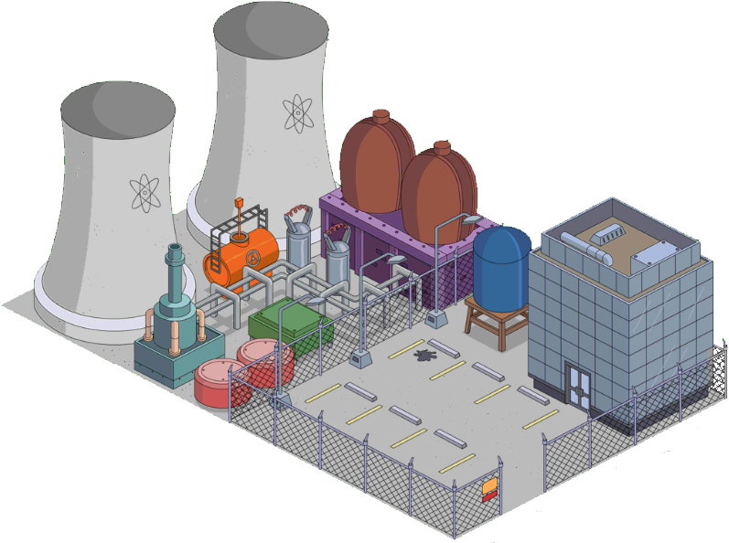 Springfield Nuclear Power Plant Tapped Out - Unstable Nuclear Power Plants (812x600), Png Download