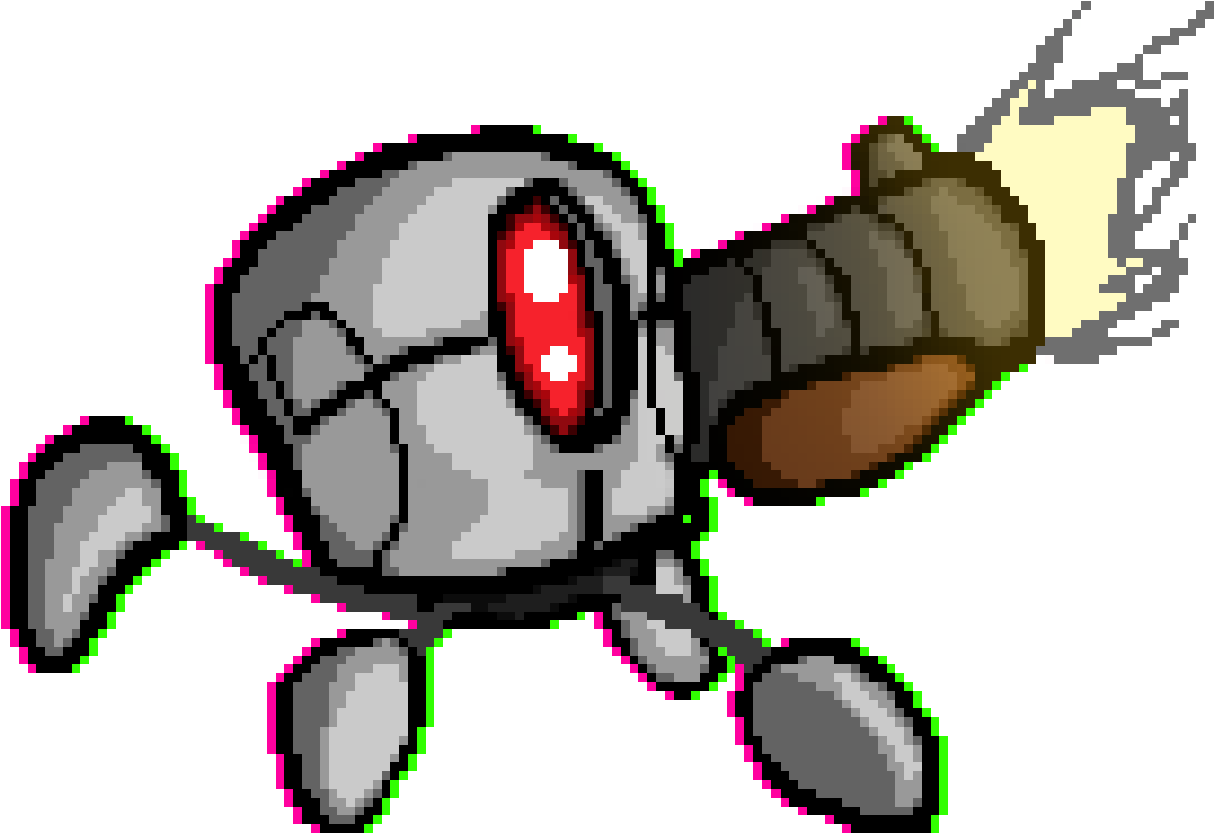 Robot Pxd - Nuclear Throne Fanart Robot (1124x803), Png Download