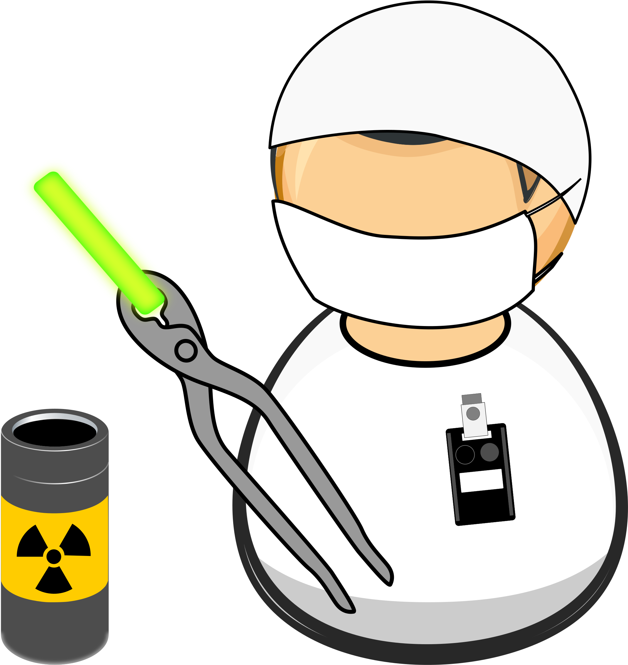 This Free Icons Png Design Of Nuclear Facility Worker (2390x2400), Png Download