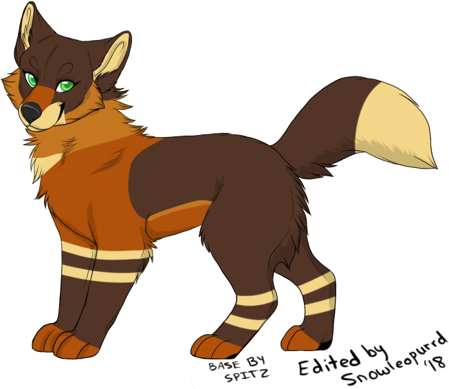 Feral Chewy By @snowleopurrd - Companion Dog (711x597), Png Download