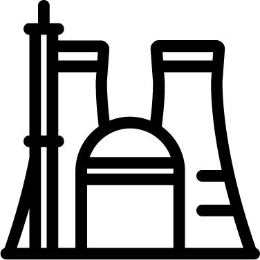 Nuclear - Nuclear Power Plant (376x376), Png Download