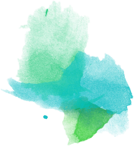 Watercolor Green Splash Png (434x472), Png Download
