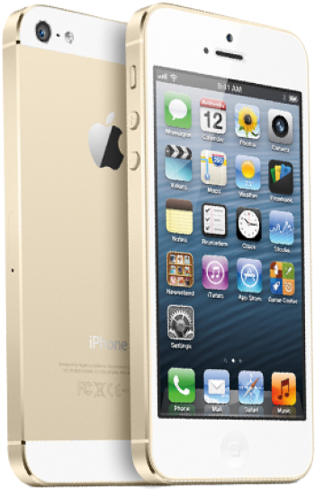 Apple Iphone 5 16gb Gold (550x550), Png Download