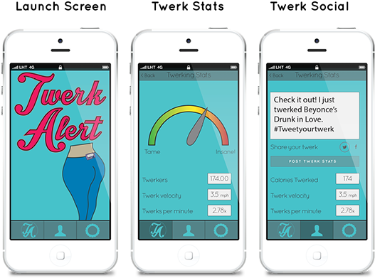 Twerk Alert Accelorometer And The Twerk Alert Statistics - Iphone (600x547), Png Download