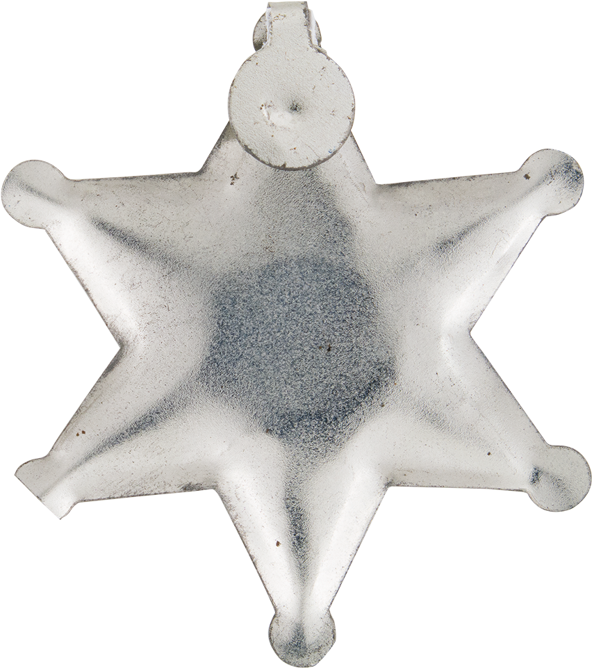 Sheriff Elrod Democrat Sheriff Badge Button Back Political - Sheriff (1000x1031), Png Download