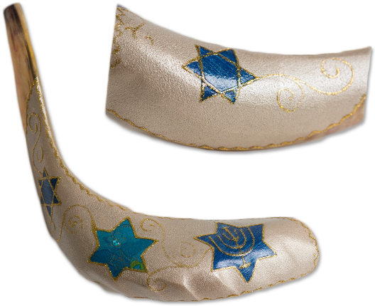 Painted Ram Shofar - Shofar (629x629), Png Download