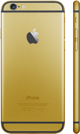 Gold Iphone 5s Png - Iphone 5s Convert Iphone 6 Mini (287x480), Png Download