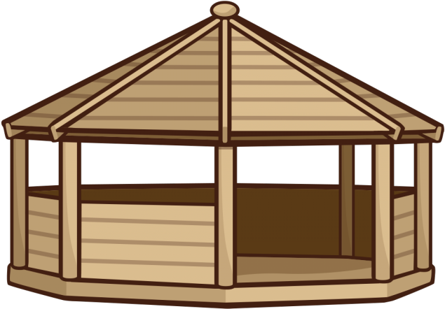Gazebo Clipart Transparent - School Outdoor Building (640x480), Png Download