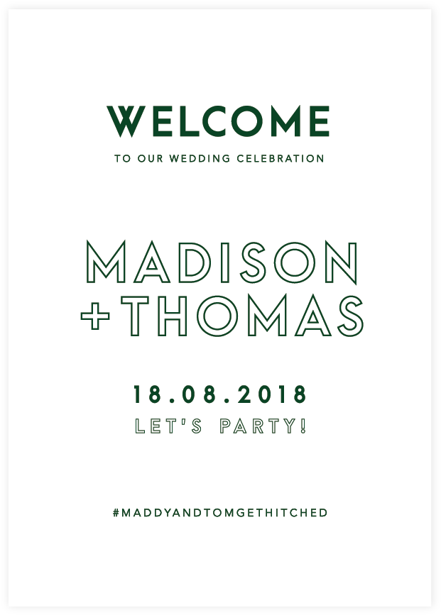 Once Wed Welcome Sign - Welcome (631x877), Png Download