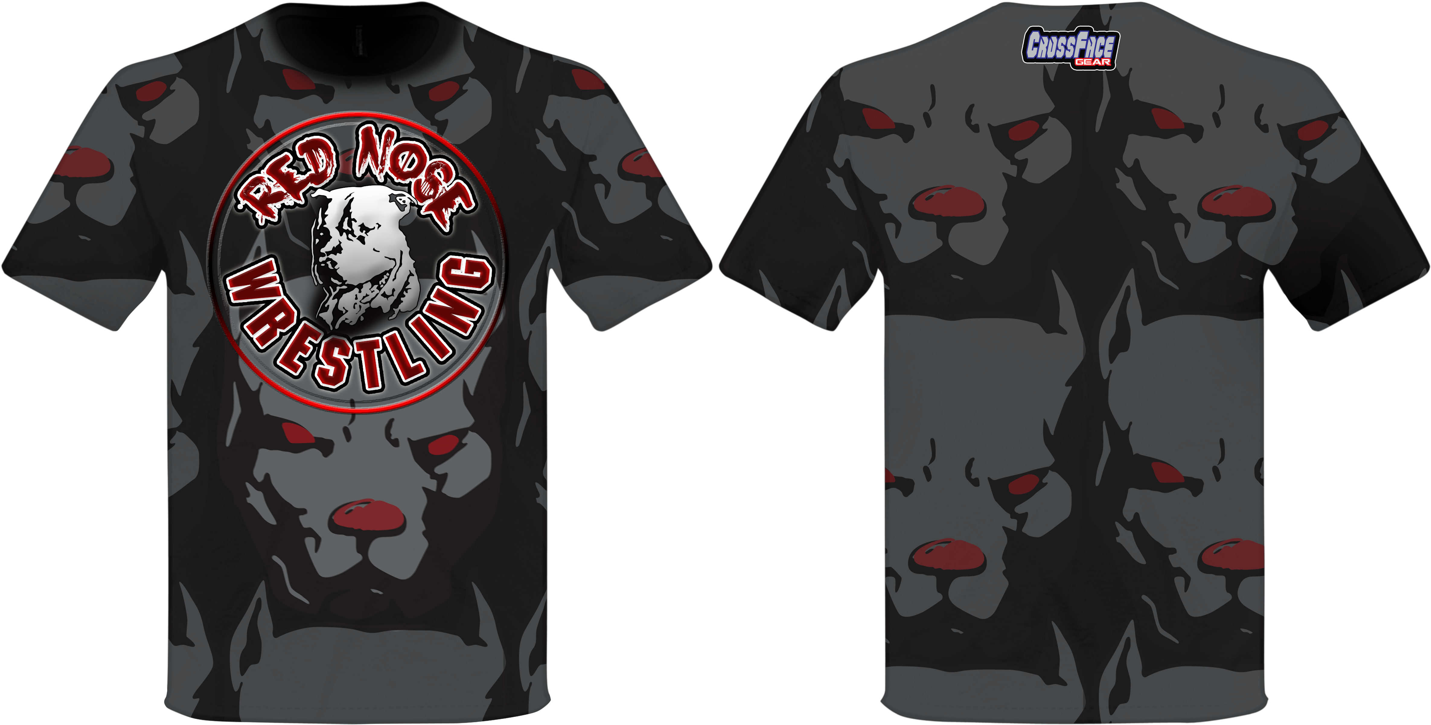 2016 Red Nose Wrestling Shirt - T-shirt (5160x3600), Png Download