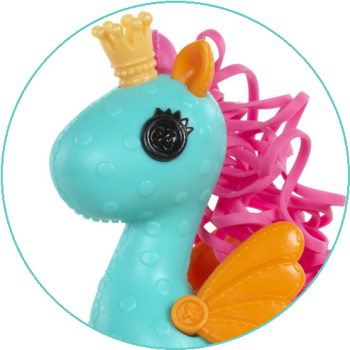 File History - Mini Lalaloopsy Lala-oopsies Mini Mermaid Seahorse- (500x500), Png Download