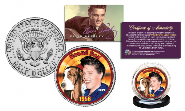 Elvis Presley * Hound Dog * Officially Licensed Jfk - Elvis Presley 1956 Hound Dog Officially Licenced Jfk (600x600), Png Download