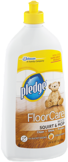 Pledge 4-in-1 Wood Floor Cleaner, Citrus - 27 Fl Oz (600x600), Png Download