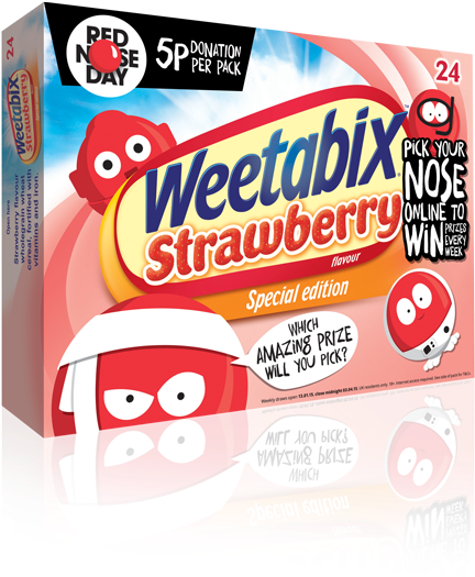 Weetabix Strawberry - Weetabix 24 Golden Syrup Biscuits (462x573), Png Download