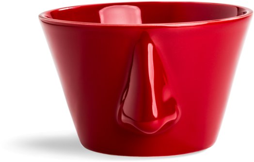 Set Of 2 Red Nose Bowl Naso - Ceramic (600x600), Png Download
