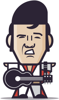 Loogmoji Of Elvis Presley - Elvis Presley (500x500), Png Download