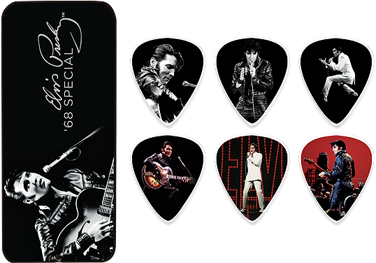 Dunlop Elvis Presley '68 Special Picks - Elvis Presley Guitar Picks (568x402), Png Download