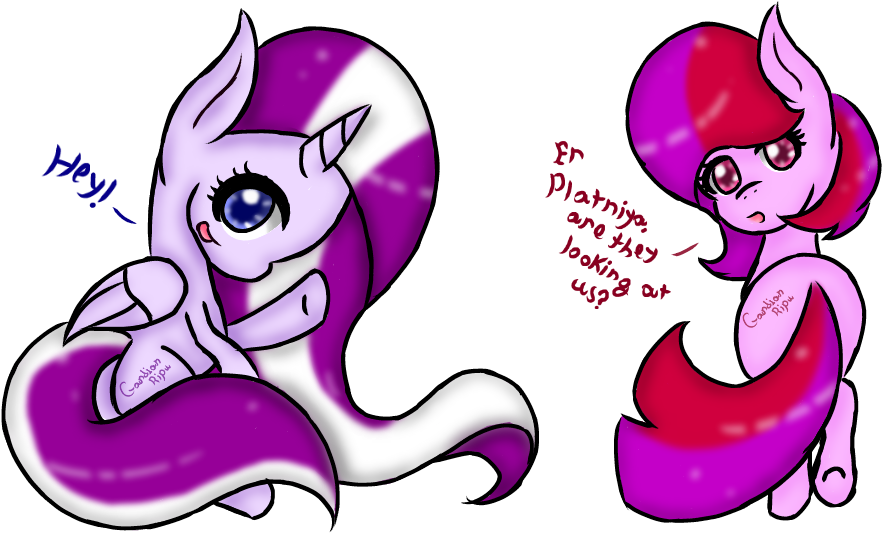 Platniya And Berry By Gardianripu - Cartoon (930x570), Png Download