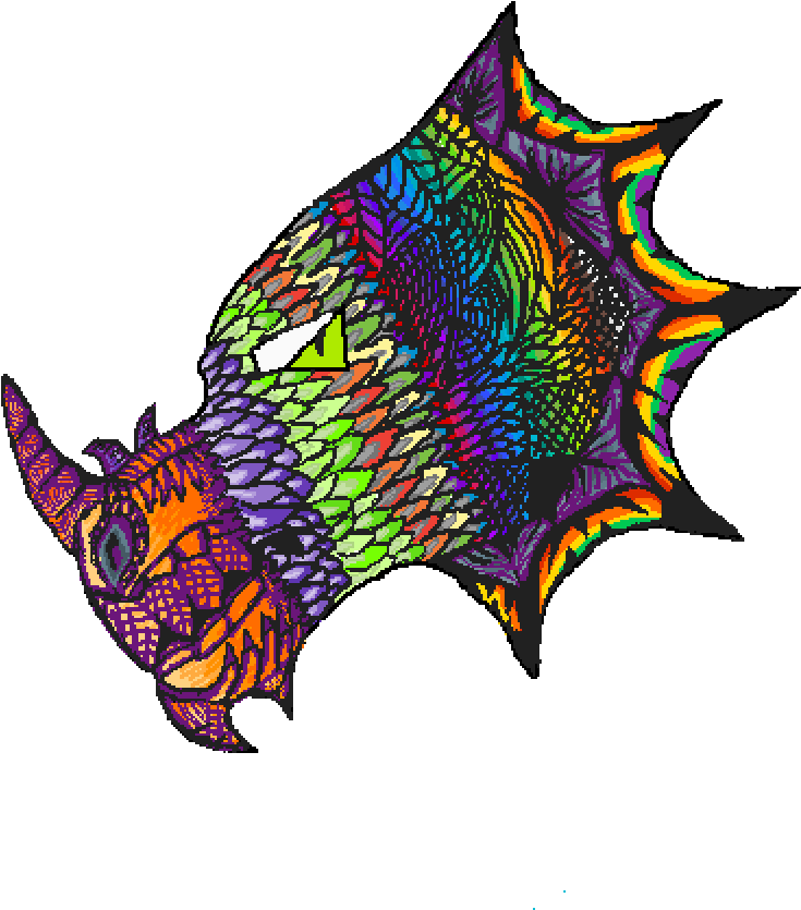 Dragon Head - Illustration (1000x1000), Png Download